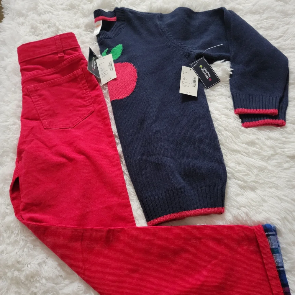 Gymboree Teachers Favorite Apple Theme girls set Size 8 - Picture 10 of 10